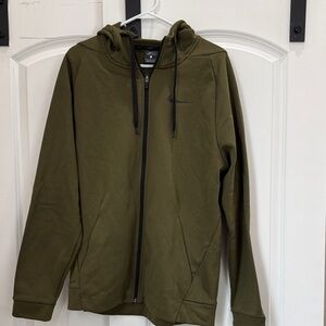 Nike Dri-Fit Green Full-Zip Hoodie
